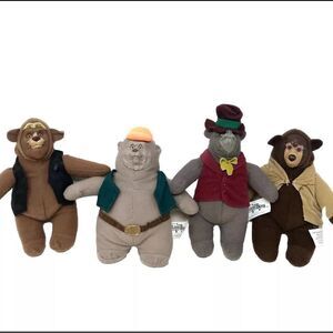 Walt Disney McDonald's The Country Bears Jamboree Plush Dolls Toys Lot of 4